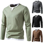 V-NECK KNIT SHIRT FOR MEN