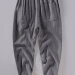 LINEN LOOSE POCKET TROUSERS FOR MEN