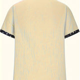 LINEN BLEND LAPEL SHIRT FOR MEN