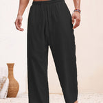SOLID COLOUR TROUSERS FOR MEN