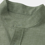 Stand Collar Shirt Whit Pocket