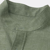 Stand Collar Shirt Whit Pocket