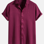 Solid Color Lapel Basic Shirts