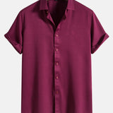 Solid Color Lapel Basic Shirts