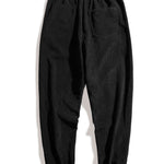 Plaid Corduroy Panel Shirt & Corduroy Jogger Pants Set