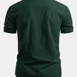 Short Sleeve Linen Button Up Shirt