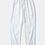 Textured Contrast Cuban Shirt & Straight Leg Pants Set