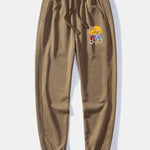 Graffiti Bear Print Relax Fit Crew Neck Sweatshirt & Jogging Pants Set