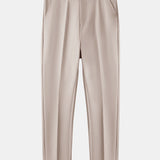 Waffle Johnny Collar Polo with Pocket & Slim Fit Tapered Trousers Set
