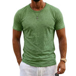 TEXTURED COTTON T-SHIRT FOR MEN