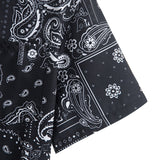 Paisley Print Shirt & Drawstring Swim Shorts Set