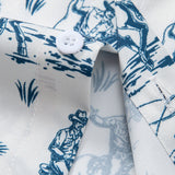 Cowboy Print Button Up Shirt