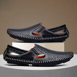 PERFORATED LEATHER SANDALS FOR MEN
