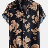 Turndown Collar Print Shirts