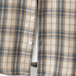 Button Up Contrast Hooded Plaid Shirt