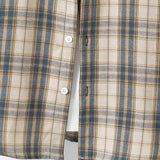 Button Up Contrast Hooded Plaid Shirt