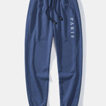Paris Slogan Print Relax Fit Crew Neck Sweatshirt & Jogging Pants Set