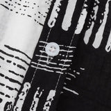Two Tone Abstract Print Shirt