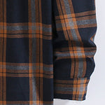 Plaid Contrast Hooded Shirt