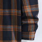 Plaid Contrast Hooded Shirt