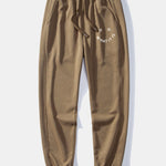 It Is What It Is Print Crew Neck Sweatshirt & Jogging Pants Set