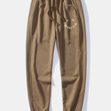 It Is What It Is Print Crew Neck Sweatshirt & Jogging Pants Set