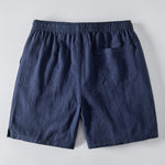 Linen Rayon Blend Shirt & Linen Blend Drawstring 7" Shorts Set