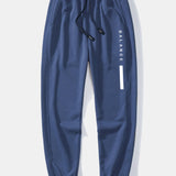 Balance Stripe Print Crew Neck Sweatshirt & Jogging Pants Set