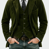 REFINED CORDUROY BLAZER SUIT FOR MEN