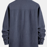 Teddy Lined Corduroy Button Up Overshirt