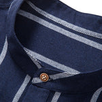 Stripes Cotton Henley Shirts