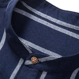 Stripes Cotton Henley Shirts