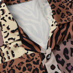 Patchwork Animal Print Shirt