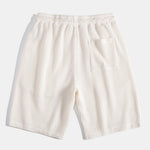 Waffle Shirt & Drawstring Knitted Waffle Shorts Set