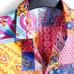 Geometric Floral Print Shirt