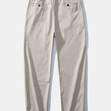 Twisted Jacquard Knit Polo & Elastic Waist Straight Leg Trousers Set