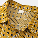 Polka Dot Floral Print Button Up Shirt