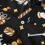 Halloween Ghost Skull Print Shirt