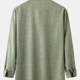 Long Sleeved Stand Collar Shirt