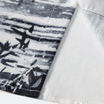 Ink Landscape Painting Stand Collar Shirt