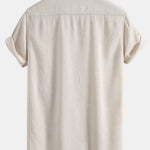 Linen Cuban Shirt with Pockets