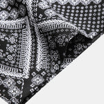 Paisley Print Patchwork Shirt & Swim Shorts Set