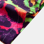 Colorful Leopard Print Shirt & Swim Shorts Set