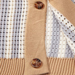 Stripe Eyelet Crochet Shirt