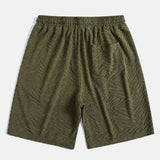 Animal Texture Terry Cuban Shirt & Shorts Set