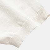 Stripe Geometric Jacquard Knitted Polo Shirt & Tapered Trousers Set