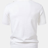Stripe Knit Zip Up Polo Shirt & Slim Fit Tapered Trousers Set