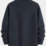 Teddy Lined Long Sleeve Corduroy Shirt