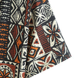 Ethnic Geometry Print Button Up Shirt