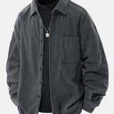 Relax Fit Button Up Corduroy Shirt